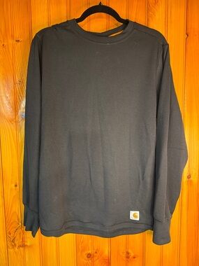 Carhartt Force Black Long Sleeve Crewneck Shirt
